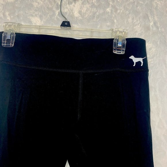 Pink VS Victorias Secret Black Leggings Fitness Sp - Picture 2 of 5